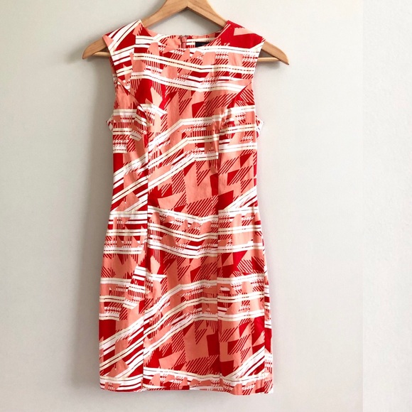 French Connection Geometric Pattern Shift Dress - Picture 3 of 8